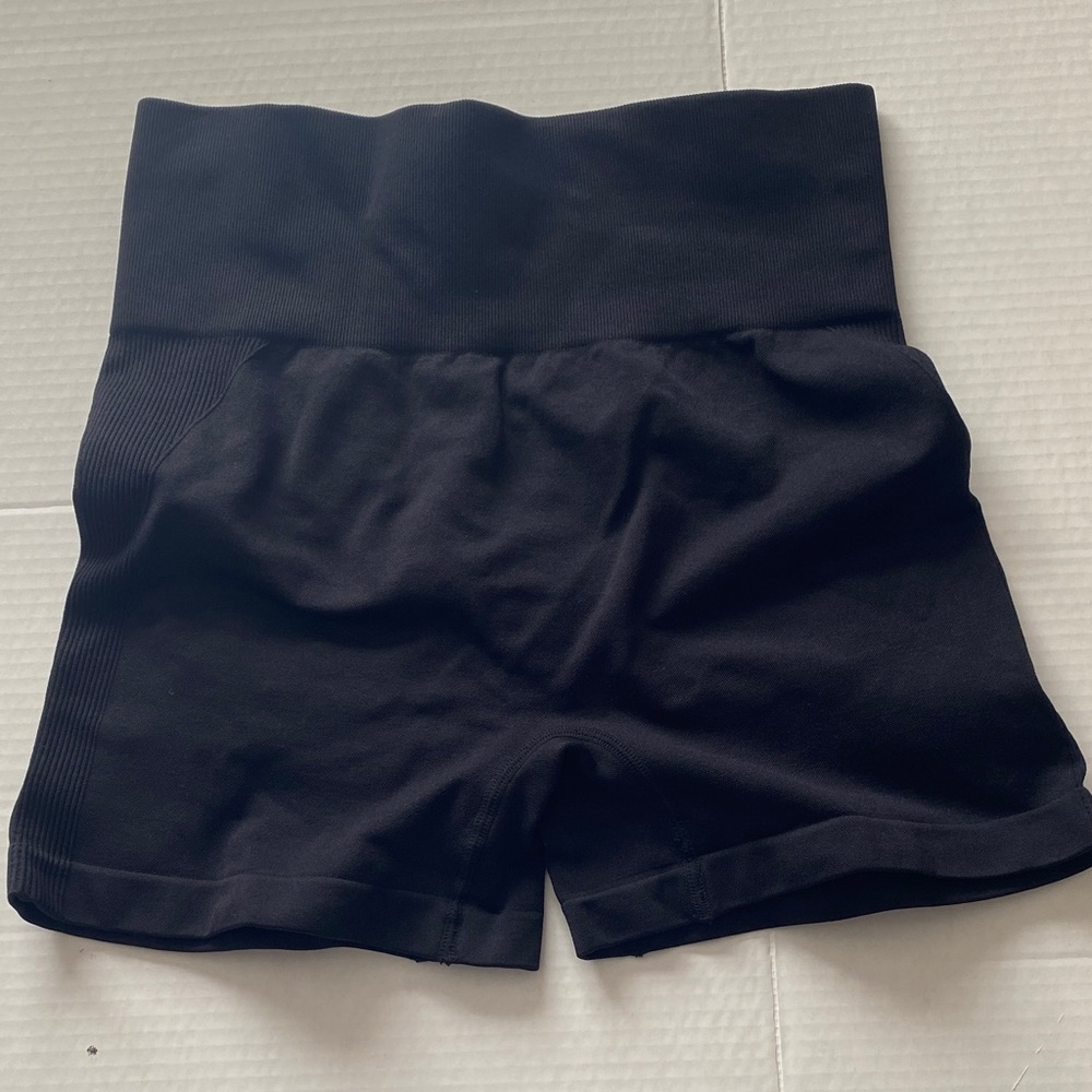 Black Women's High-Waisted Shorts